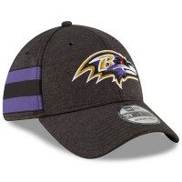 Men's Baltimore Ravens New Era Black 2018 NFL Sideline Home Official 39THIRTY Flex Hat 3058218